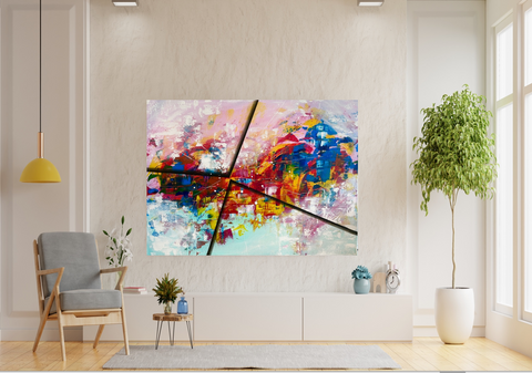Art Painting Handmade Abstract Wallart Bright Your Home