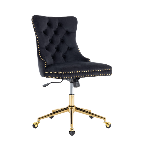 Velvet Home Office Chair- Beige