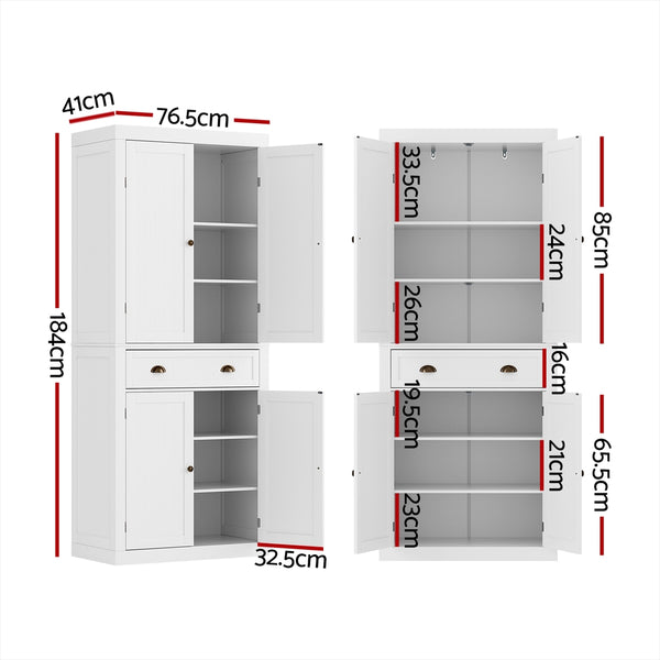 Artiss Buffet Sideboard Cupboard Cabinet White