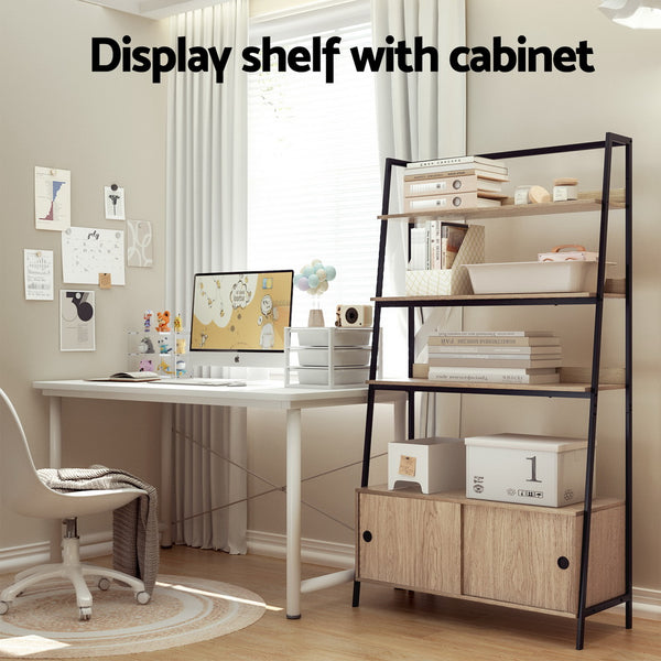 Artiss Bookshelf 5 Tier Cube Cabinet MIRA Oak