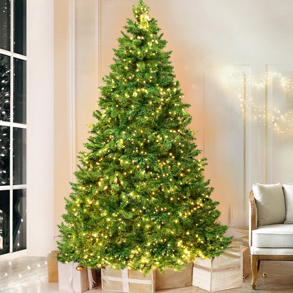 Jingle Jollys Christmas Tree 2.4m Xmas Tree Decorations 1488 LEDs