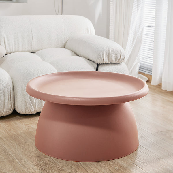 ArtissIn Coffee Table Mushroom Nordic Round Large Side Table 70CM Pink