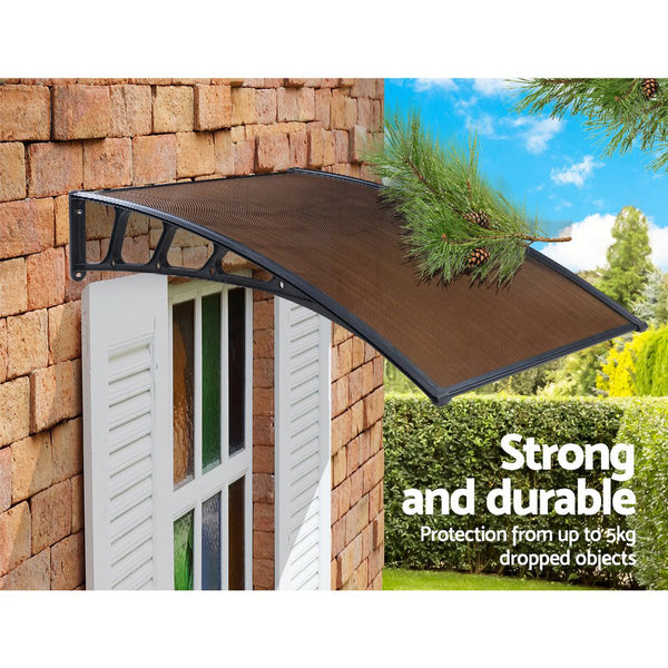 Instahut Window Door Awning Door Canopy Outdoor Patio Cover Shade 1.5mx3m DIY BR