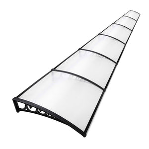 Instahut Window Door Awning Door Canopy Patio UV Sun Shield WHITE 1mx6m DIY