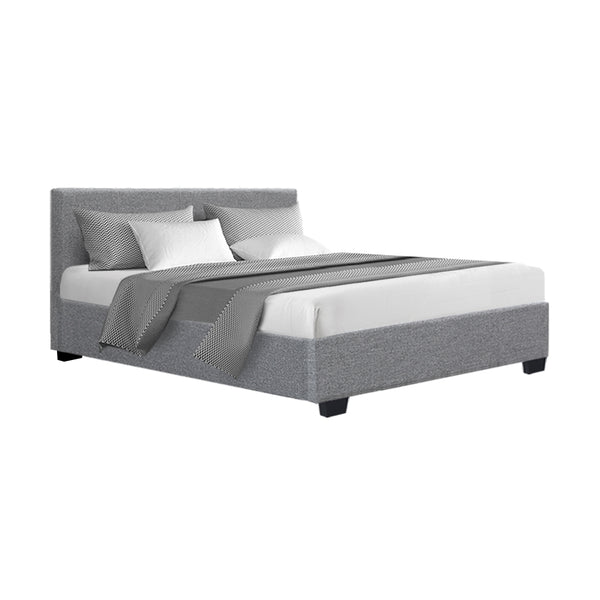 Artiss Nino Bed Frame Fabric - Grey Double