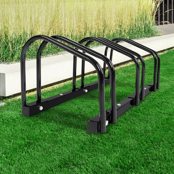 Weisshorn 3 Bike Stand Floor Bicycle Storage Black