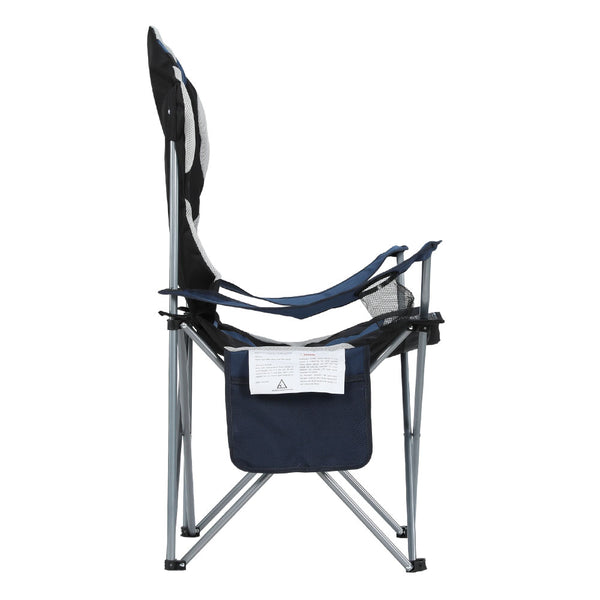 Weisshorn 2X Camping Chairs Folding Arm Chair Portable Camping Garden Fishing