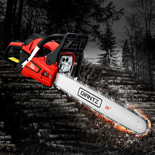 Giantz 52 CC Chainsaw Petrol Pruning Chain Saw Top Handle Commercial E-Start