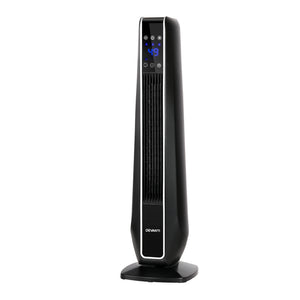 Devanti Electric Ceramic Tower Fan Heater Portable Oscillating Remote Control 2400W Black