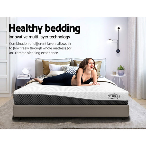 Giselle Bedding Single Size Memory Foam Mattress Cool Gel without Spring