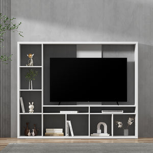 Artiss Entertainment Center Unit TV Stand TV Cabinet Open Shelves 183CM White