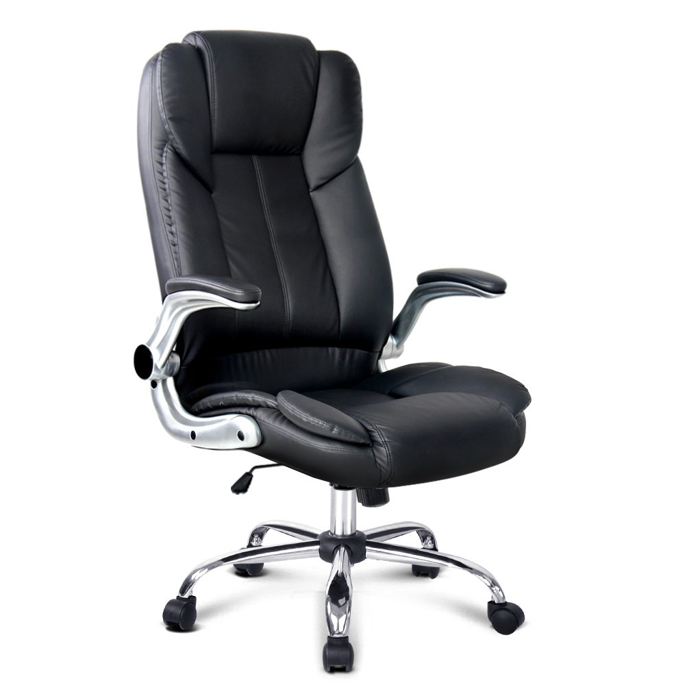 Artiss Kea Executive Office Chair Leather Black