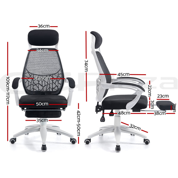 Artiss Gaming Office Chair Computer Desk Chair Home Work Study White