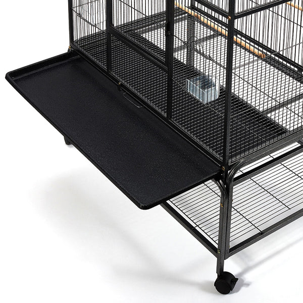i.Pet Bird Cage Pet Cages Aviary 137CM Large Travel Stand Budgie Parrot Toys