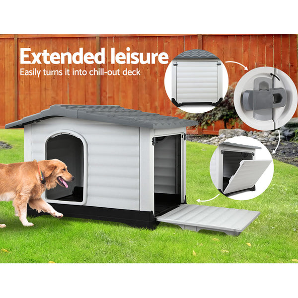 i.Pet Dog Kennel Extra Large Pet Dog House 98cm x 68.5cm x 68cm