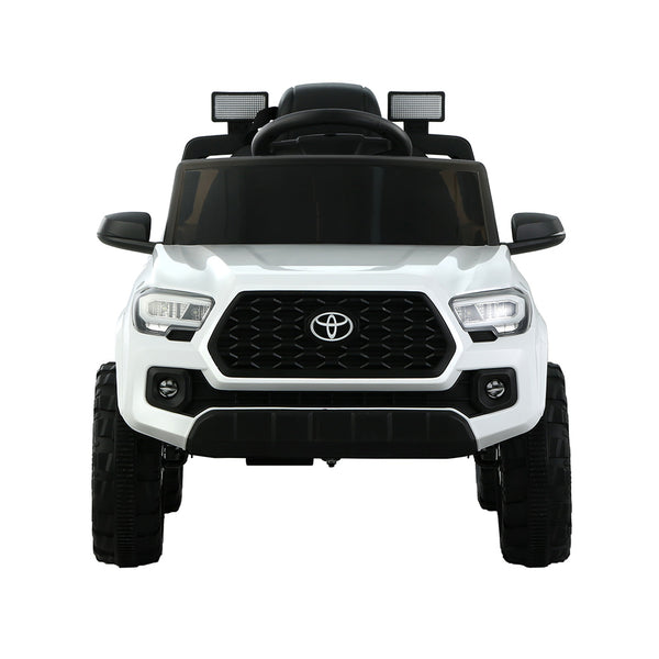 Toyota Ride On Car Kids Electric Toy Cars Tacoma Off Road Jeep 12V Battery White