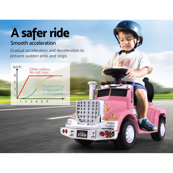 Ride On Cars Kids Electric Toys Car Battery Truck Childrens Motorbike Toy Rigo Pink