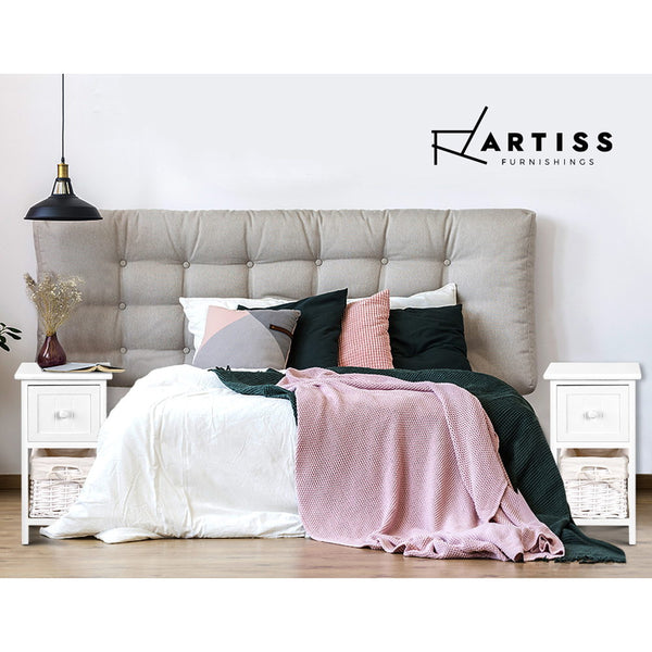 2 PCS Artiss Bedside Table - White