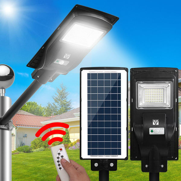LED Solar Street Flood Light Motion Sensor Remote Outdoor Garden Lamp Lights 90W