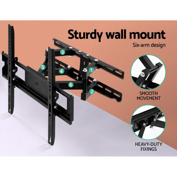 Artiss TV Wall Mount Bracket Tilt Swivel Full Motion Flat Slim LED LCD 23 32 42 50 55 inch