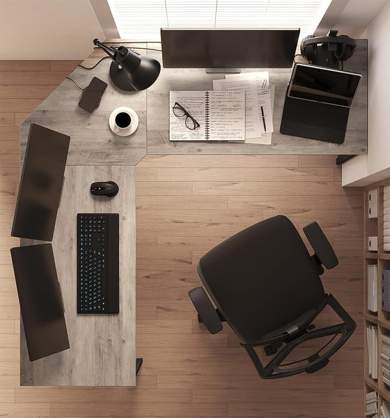 L-Shaped Computer Corner Desk Home Office