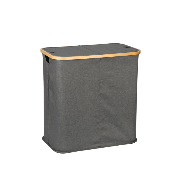Ringle Bamboo Laundry Hamper Foldable Storage Basket