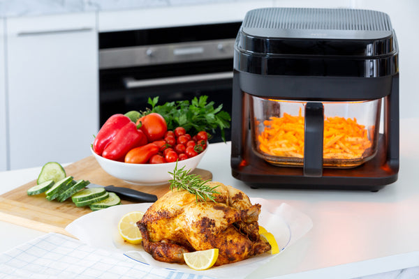 6.5L Glass Digital Air Fryer Oven, 1200W, >200°C, Easy Cleaning