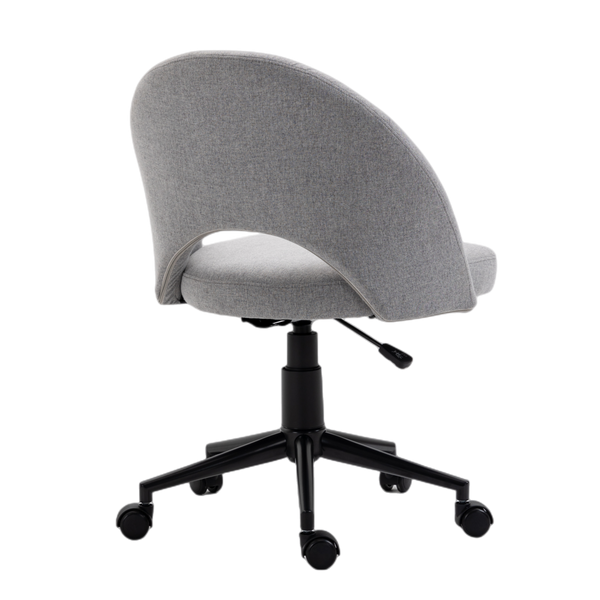 Fabric Office Chair Computer Upholstered Swivel Home Desk Chair  Grey