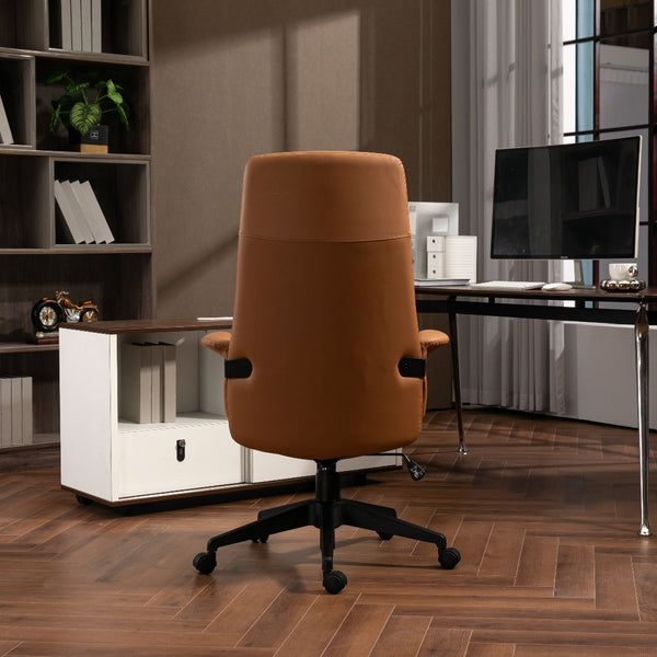 High Back Office Chair -Light Brown