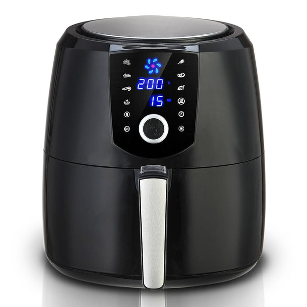 Pronti 7.2l Electric Air Fryer - 1800w Healthy Cooker For Oil-free Low-fat Cooking Kitchen Bench-top Oven Oil Free Low Fat - Black