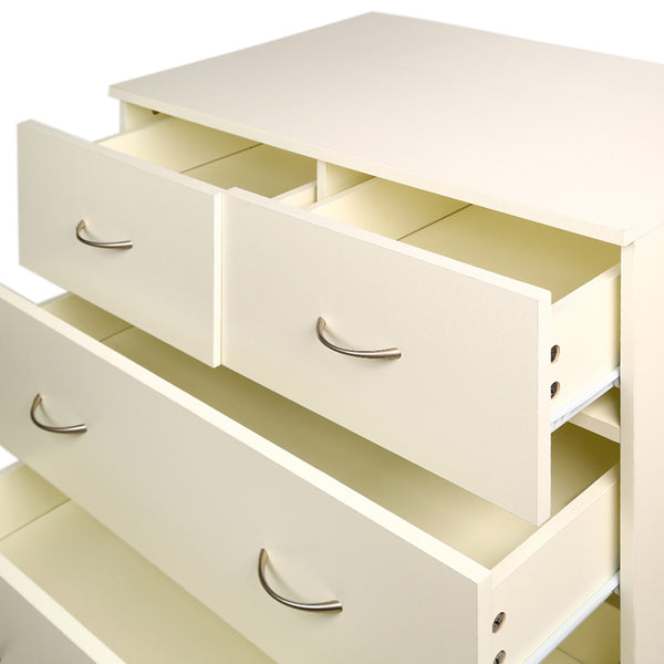 Sarantino Tallboy Dresser 6 Chest Of Drawers Cabinet 85 X 39.5 X 105