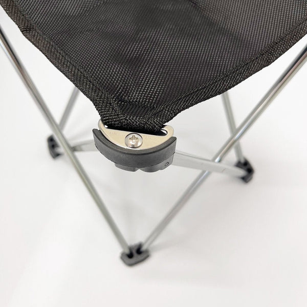 Mini Portable Outdoor Folding Stool Camping Fishing Picnic Chair Seat 80kg Black