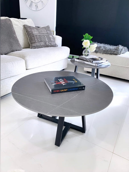 Interior Ave - Broadway Two Tier Stone Coffee Table Set