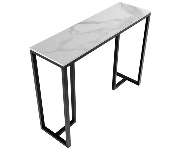 Interior Ave - Stone Marble Console - Marble & Black
