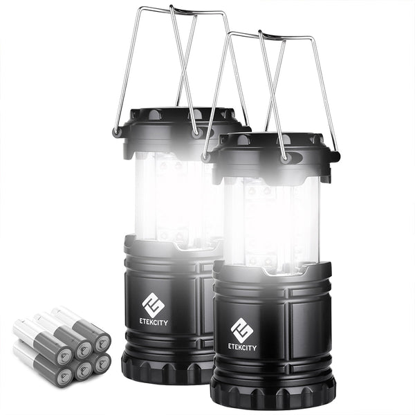 Etekcity Lantern Camping Lantern - 2 Pack - Black