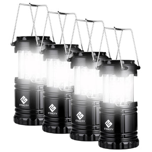 Etekcity Lantern Camping Lantern - 4 Pack - Black