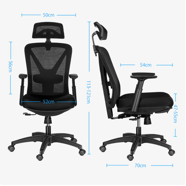 BlitzWolf footrest/headrest/mesh/armrest office gaming chair