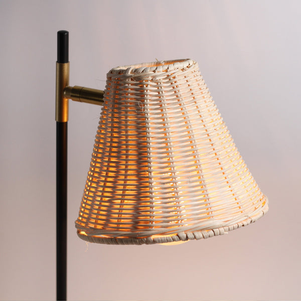Yvette Rattan Floor Lamp