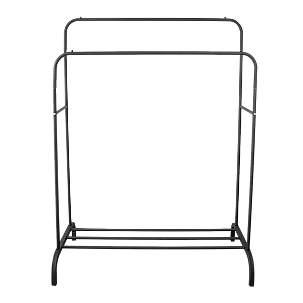 Heavy Metal Double Clothes Rail Hanging Rack Garment Display Stand Storage Shelf