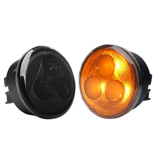 Pair LED Turn Signal Light Smoke Lens for Jeep Wrangler JK 2007-2017 OEM